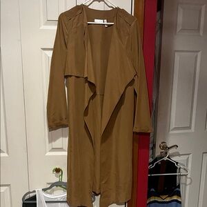 Keith Camel Long Drape Coat